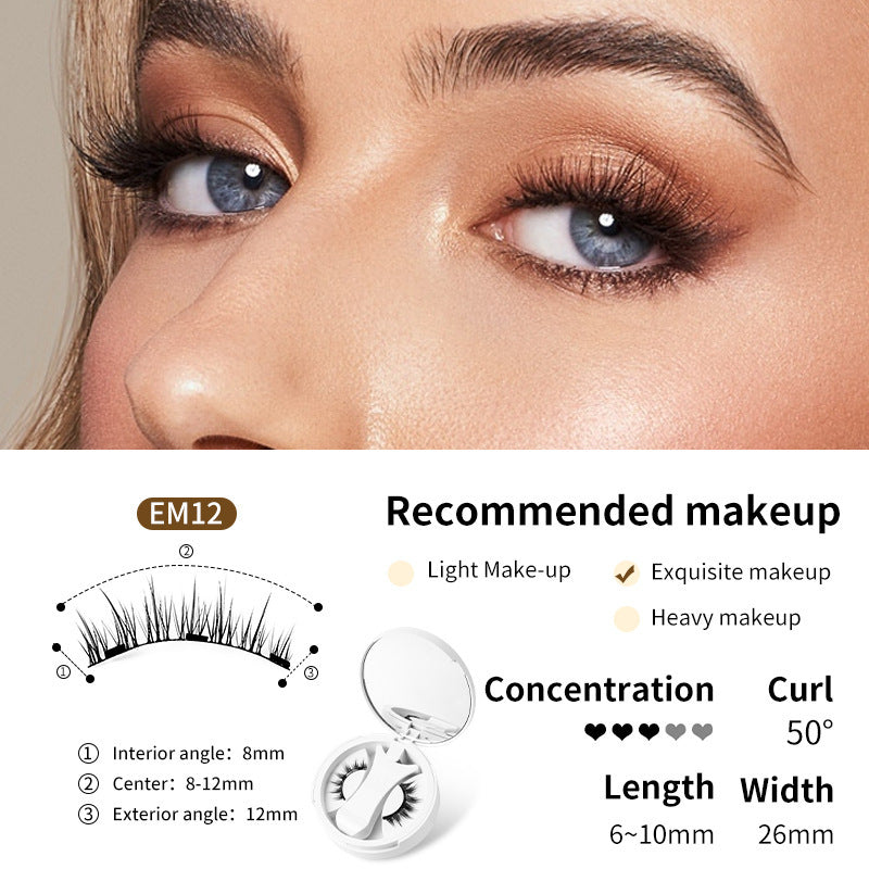 Magnetic False Eyelashes Integrated Storage Box Glue-free Magnet False Eyelashes Natural Makeup Tools With Applicater Magnetic False Eyelashes Integrated Storage Box Glue-free Magnet False Eyelashes Natural Makeup Tools With Applicater